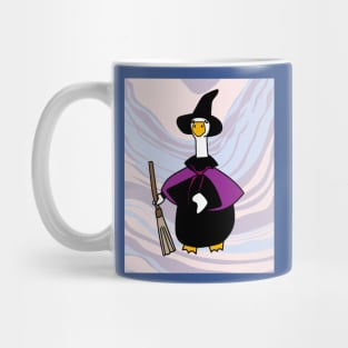 Halloween Goose Witch Conjuring Up Duck Mug